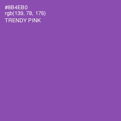 #8B4EB0 - Trendy Pink Color Image